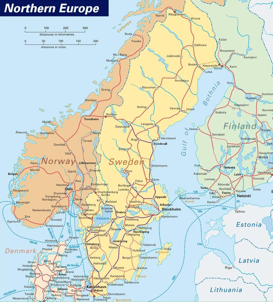 térkép narvik Norvégia