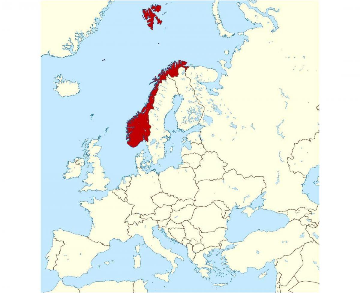 Norvégia térkép