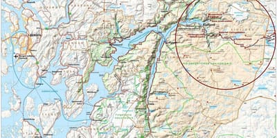 Hardangerfjord Norvégia térkép