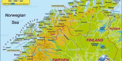 Térkép kirkenes Norvégia