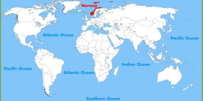 A világ térképe-Norvégia