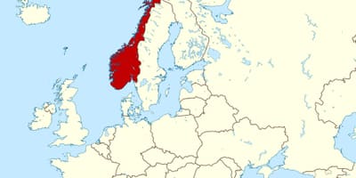 Térkép Norvégia európa