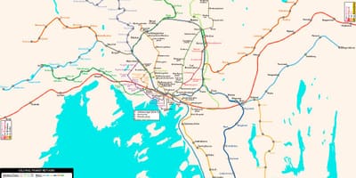 Térkép Norvégia metró