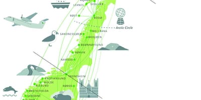 Térkép Norvégia városnézés
