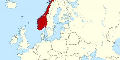 Térkép Norvégia európa