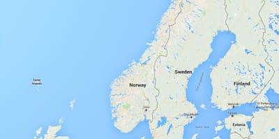 Térkép rafnes Norvégia