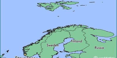Térkép stavanger, Norvégia